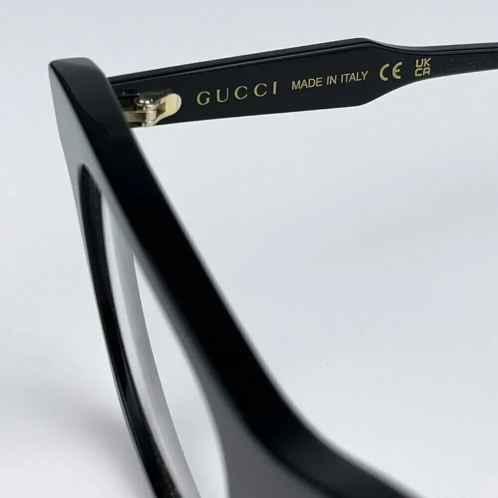 SALE! NEW Gucci GG1299O 001 Black Square Women Eyeglasses